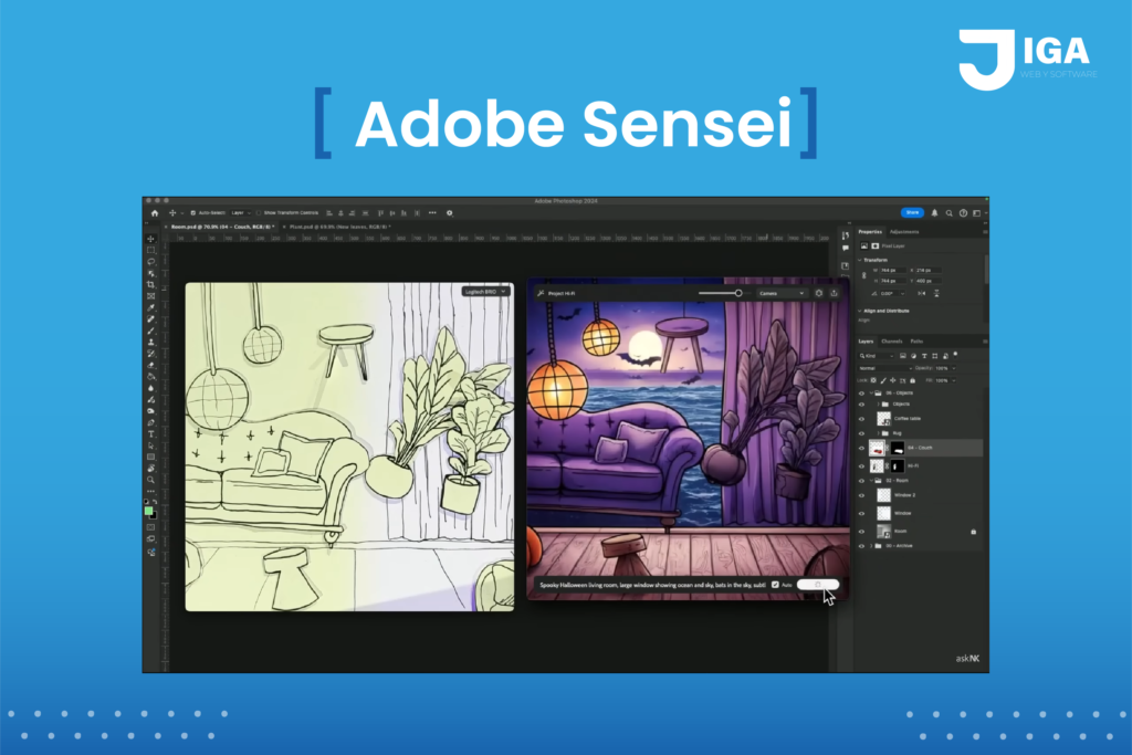 Adobe Sensei en uso con IA